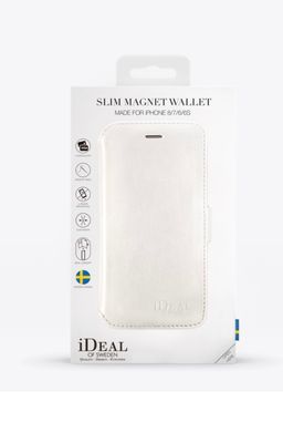iDeal Of Sweden iPhone 7 Slim Magnet Wallet, White