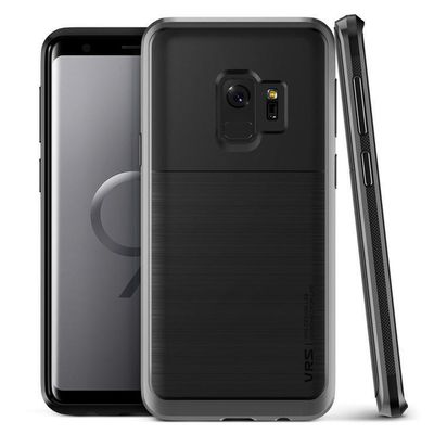 VRS Design Samsung Galaxy S9 High Pro Shield TPU PlusPC, Steel Silver