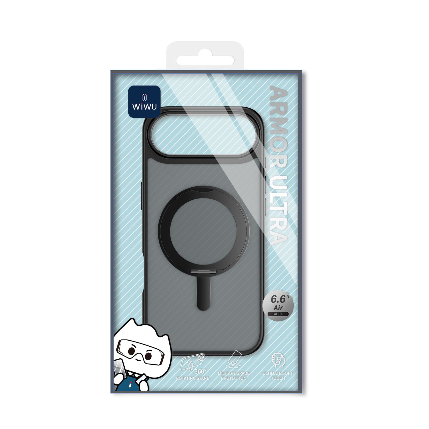 WiWU iPhone 17 Air Armor Ultra Case, Black