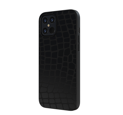 Devia iPhone 12 / iPhone 12 Pro Elegant Leather Case, Black