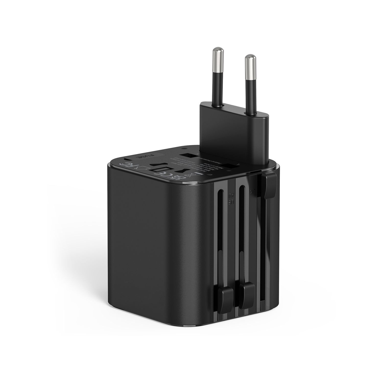 WiWU Wi-UA005 GaN Universal Plug Adapter, Black
