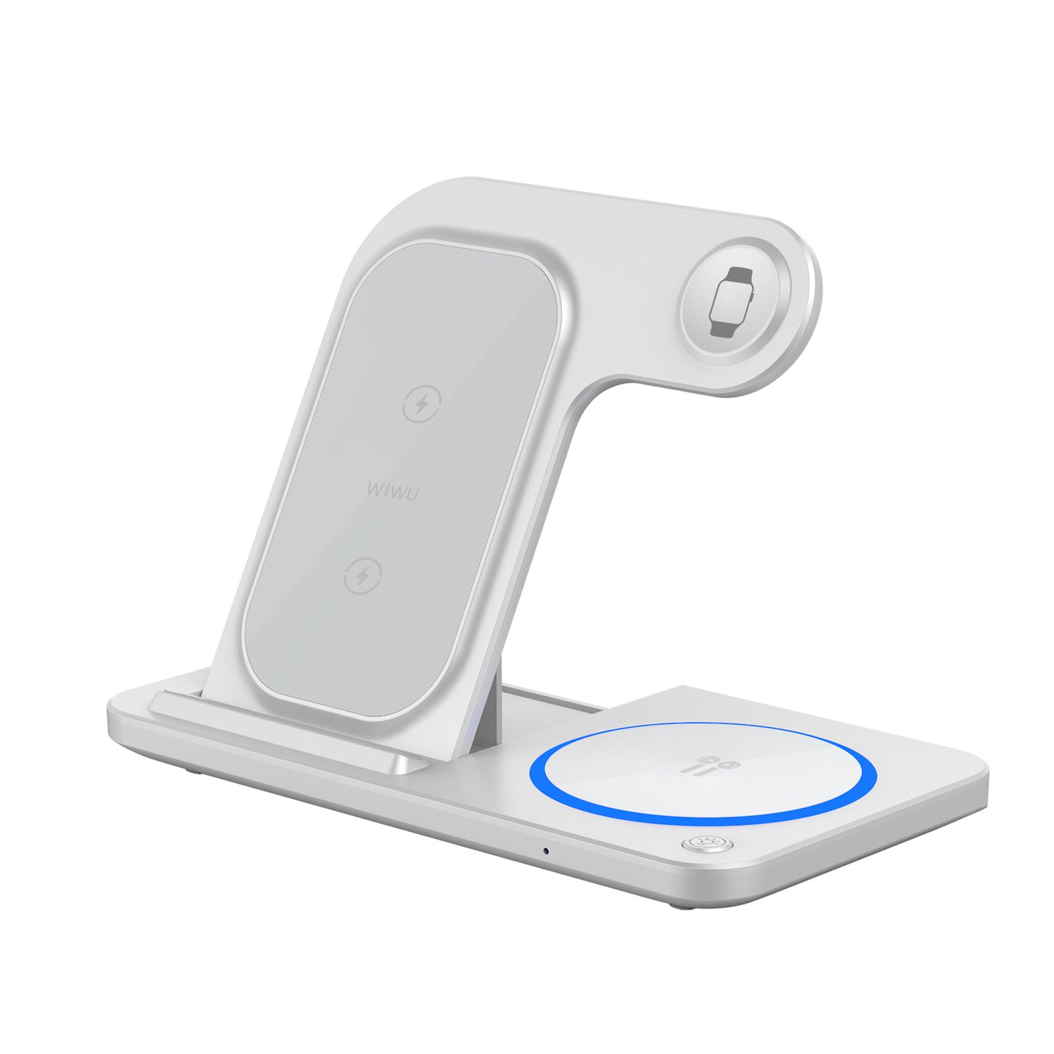 WiWU W020 3 in 1 Wireless Charger, White
