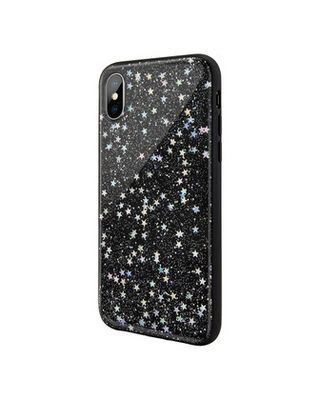 SwitchEasy iPhone Xs Max Starfield PC+TPU Case, Black Star