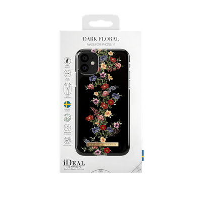 iDeal Of Sweden iPhone 11 Fashion Case 2019, Dark Floral