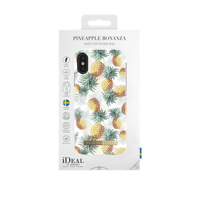 iDeal Of Sweden iPhone X Fashion Case Summer 2018, Pineapple Bonanza