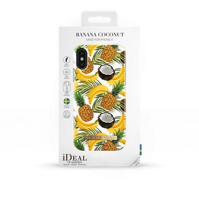 iDeal Of Sweden iPhone X Fashion Case S/S 2017, Banana Coconut