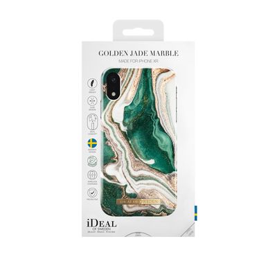 iDeal Of Sweden iPhone XR Fashion Case A/W 2018, Golden Jade Marble