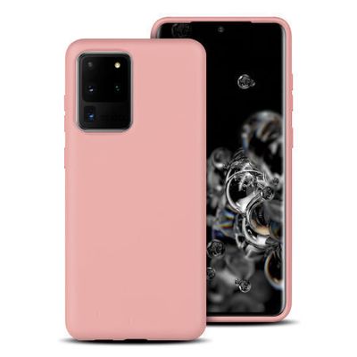 Komass Samsung Galaxy Note 20 5G Liquid Silicone Back Cover, Pink