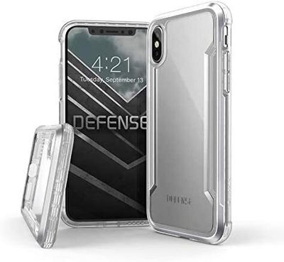 X-Doria iPhone Xs Defense Shield, Clear Rose Gold