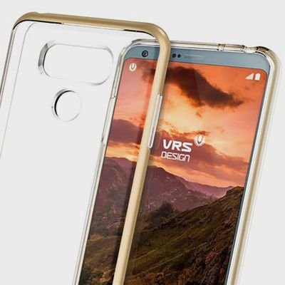 VRS Design LG G6 Crystal Bumper TPU+PC, Shine Gold