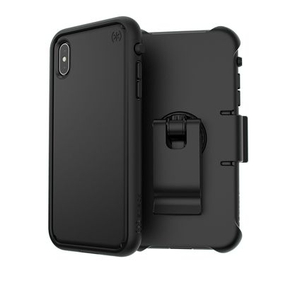 Speck iPhone Xs Max Presidio Ultra, Black/Black/Black