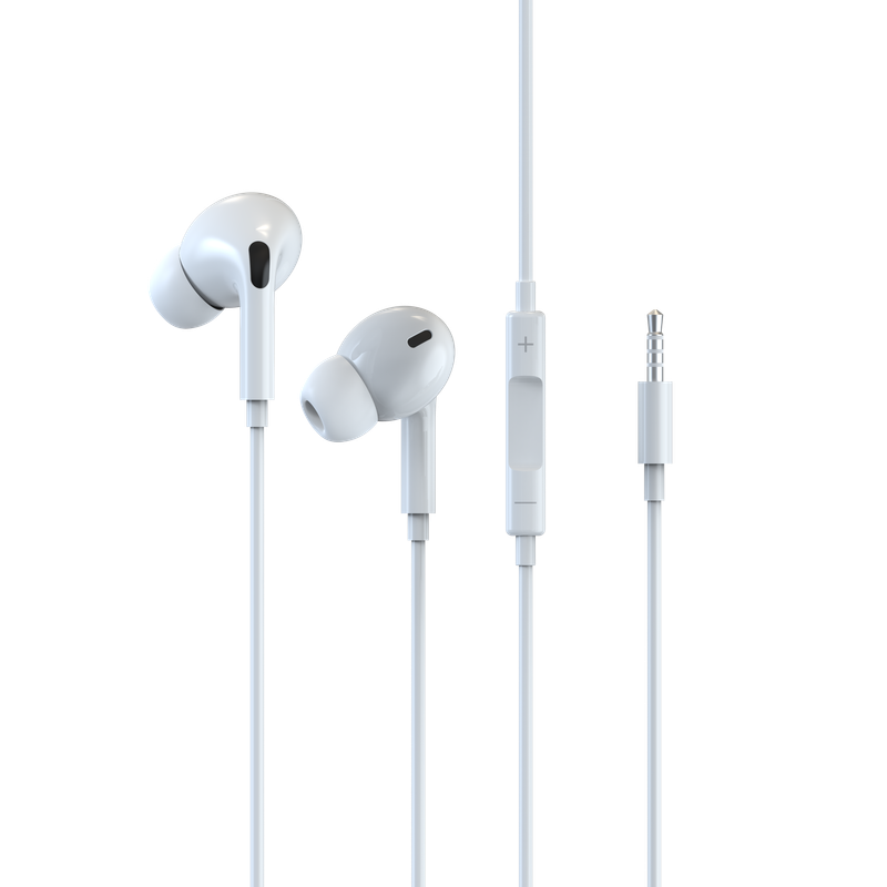 Devia Wired Stereo Earphone Smart, White (3.5mm)