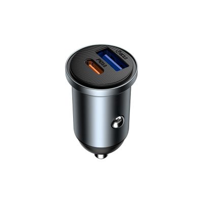 WiWU CC30 Nano Lite 1A1C Car Charger 35W, Grey