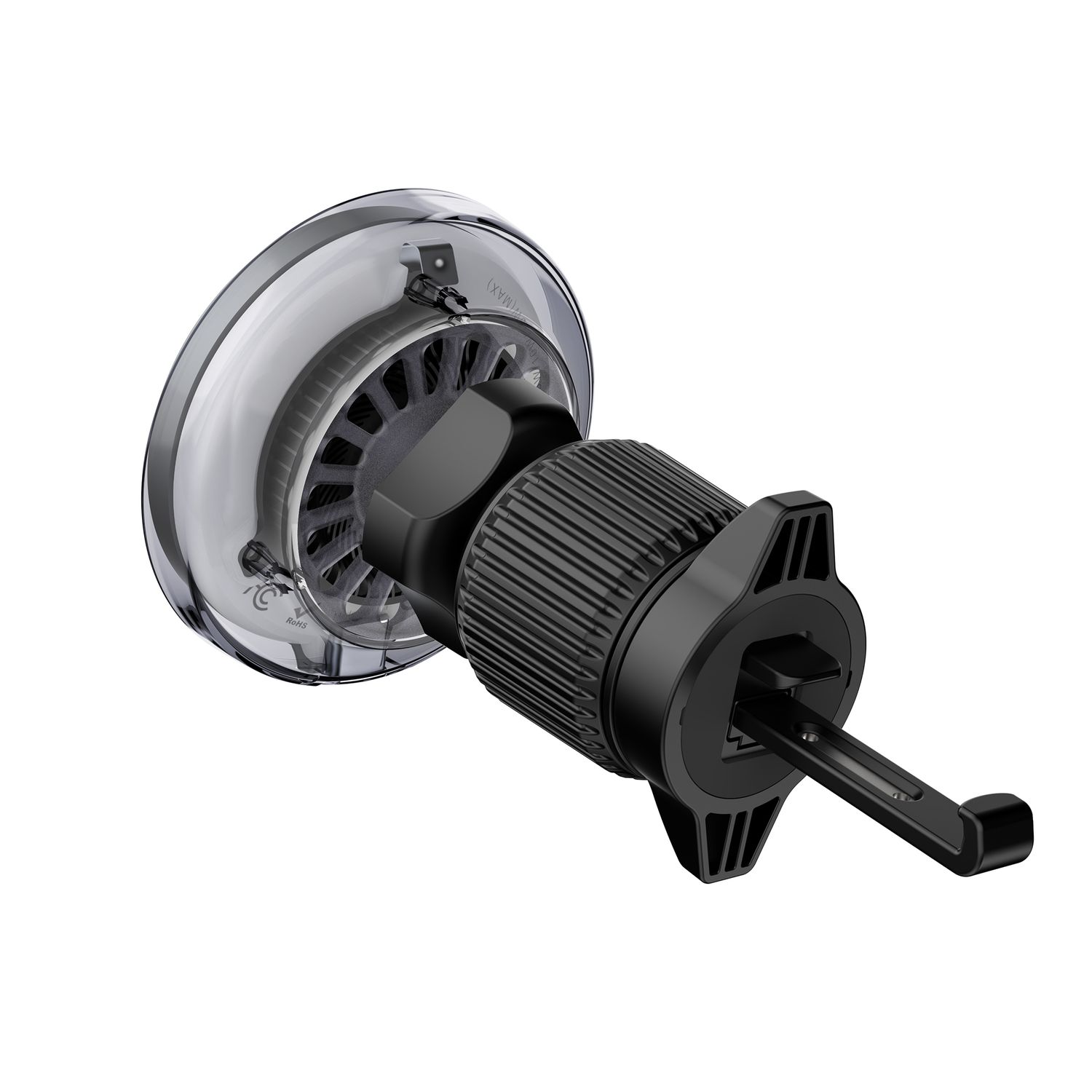 WiWU CH324 Aurora Wireless Car Charger, Black