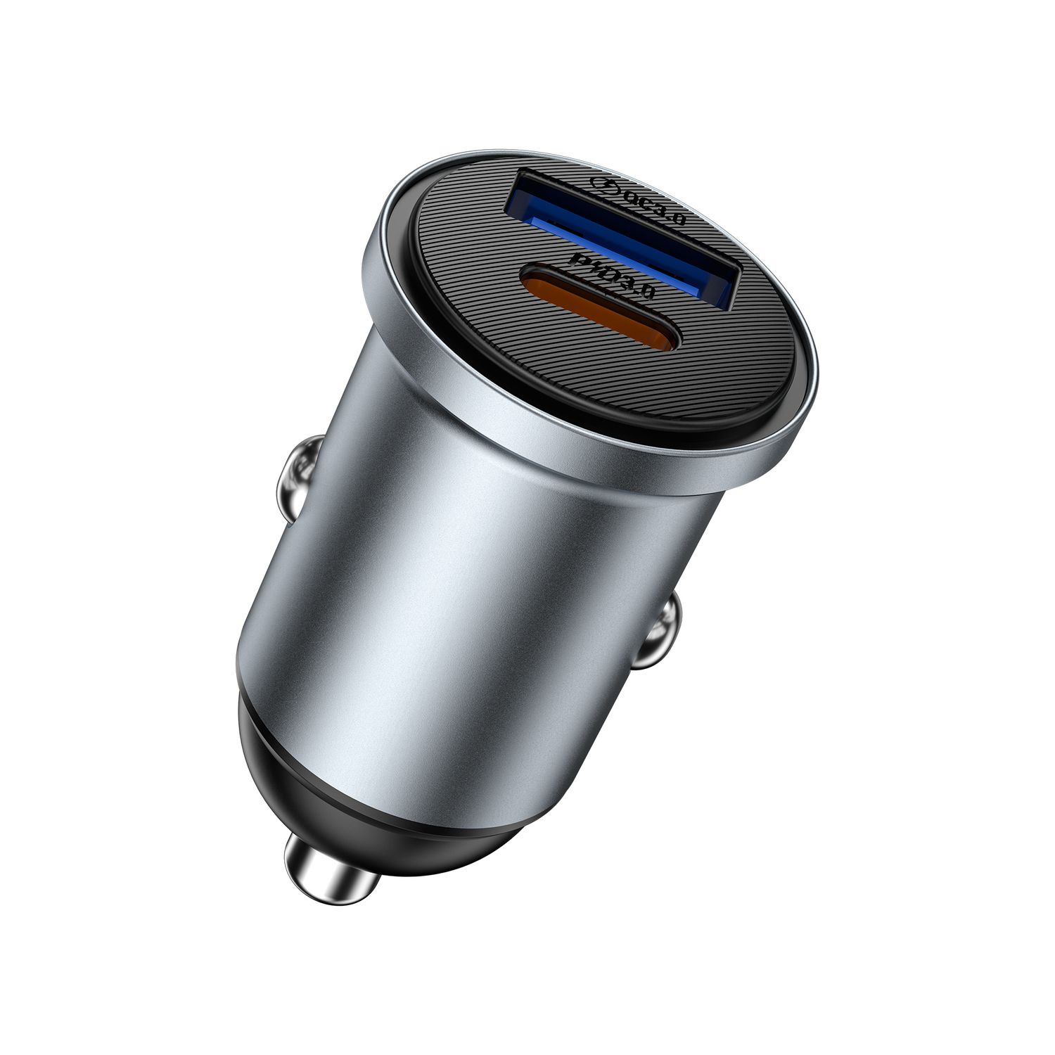 WiWU CC30 Nano Lite 1A1C Car Charger 35W, Grey