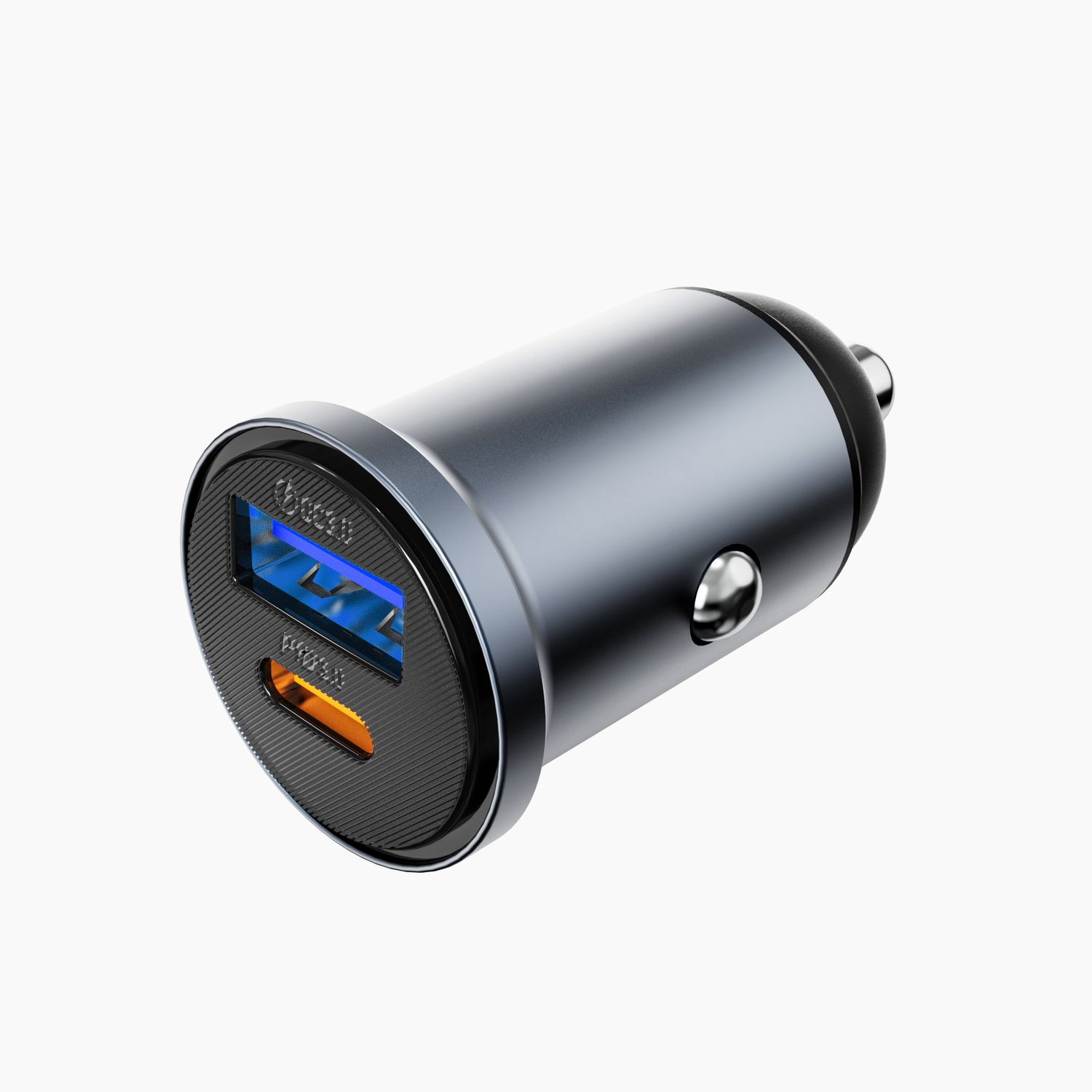 WiWU CC30 Nano Lite 1A1C Car Charger 35W, Grey