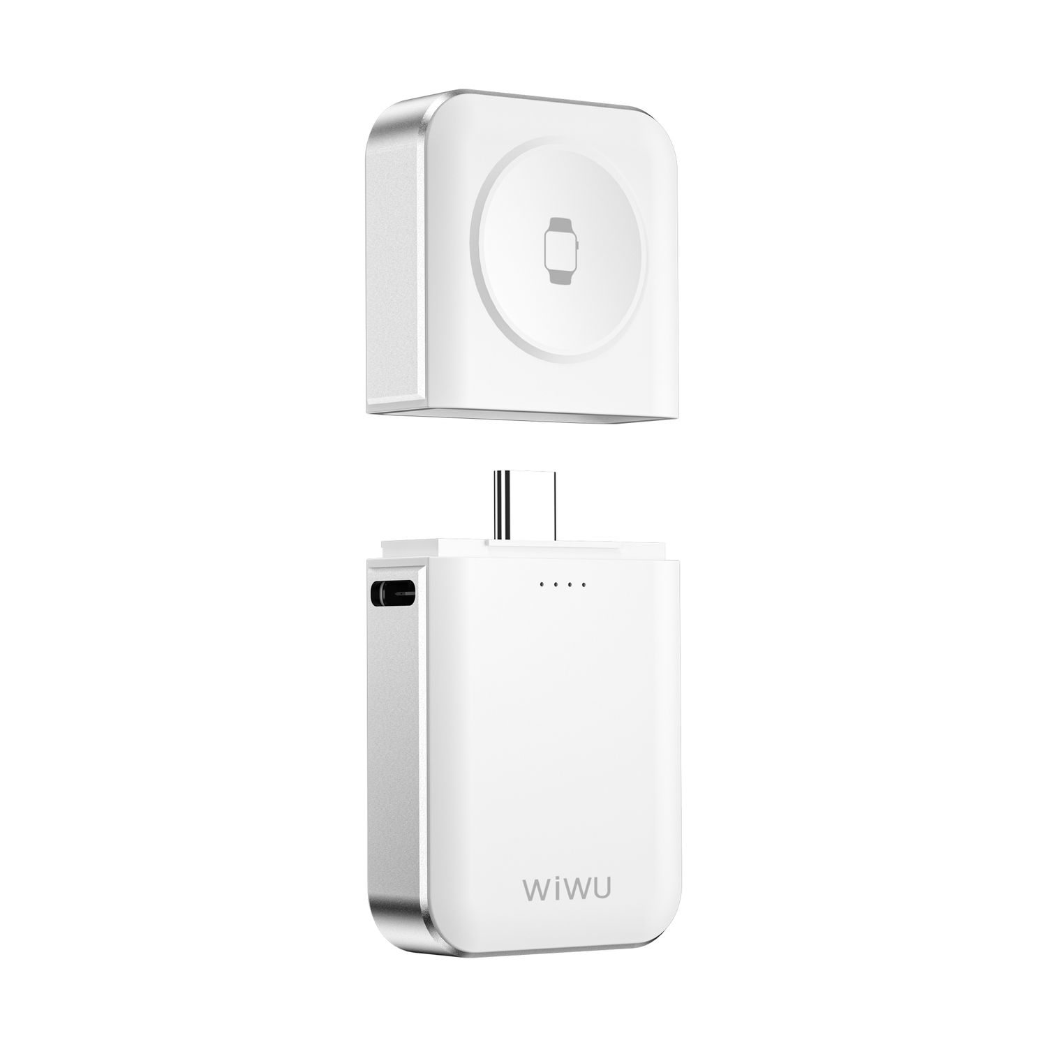 WiWU M21 Elf 3 in 1 Watch Charger, White