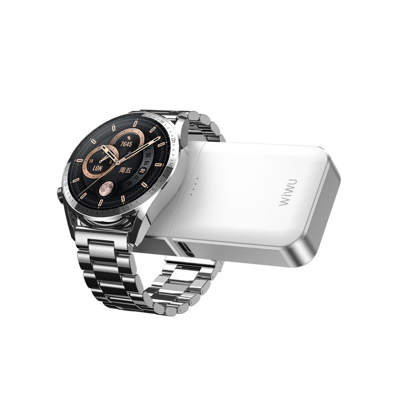 WiWU M21 Elf 3 in 1 Watch Charger, White