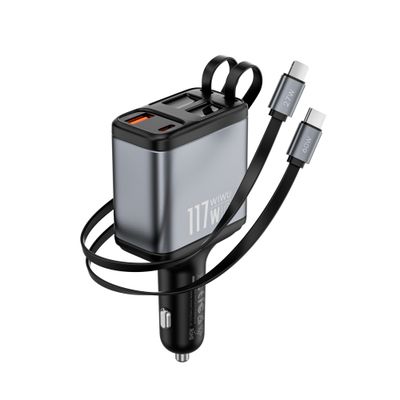 WiWU QC027 Exceed 2C1A1L Fast Car Charger, Tarnish