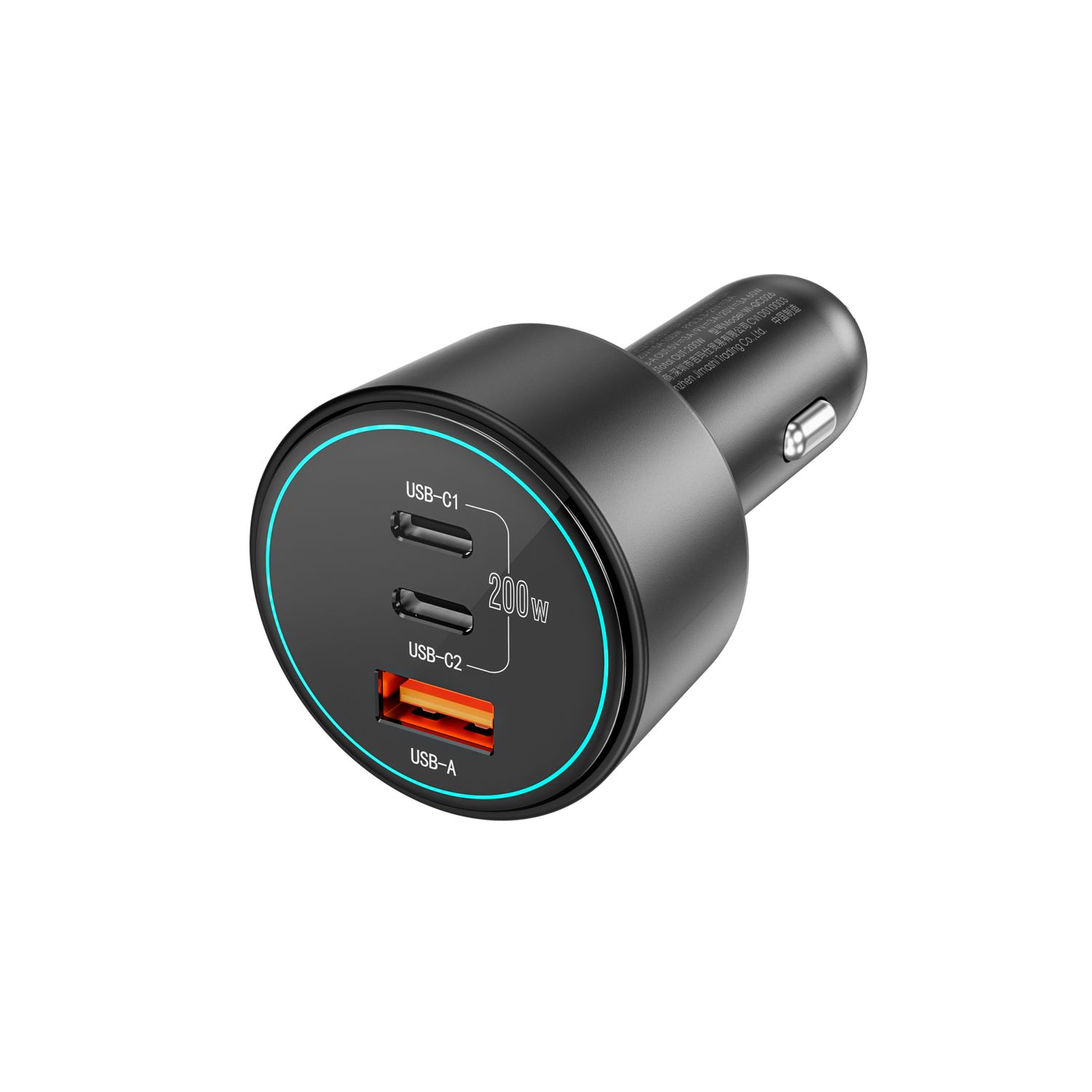WiWU QC026 Starship 2C1A Fast Car Charger, Black