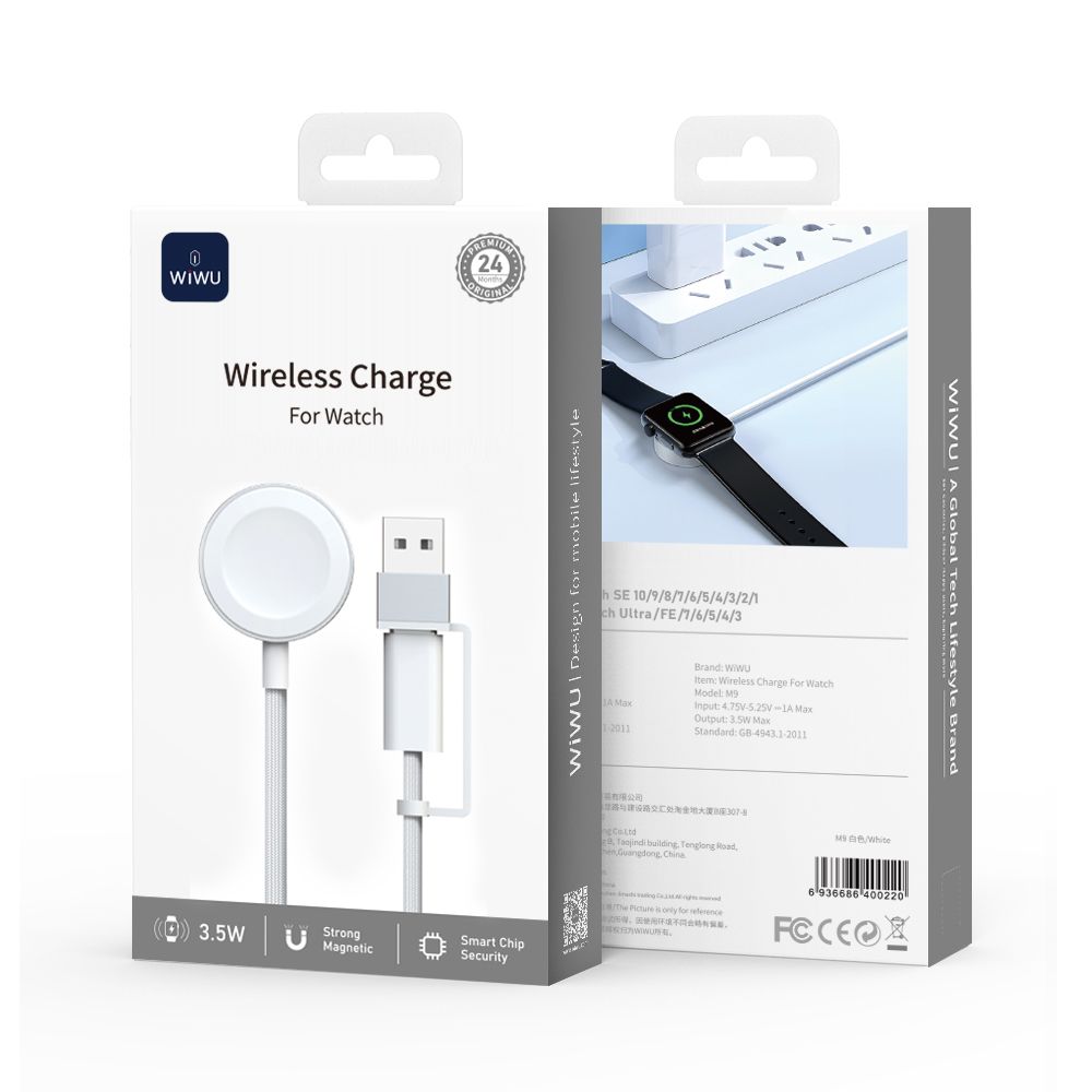 &lt;p&gt;WiWU M9 Watch Wireless Charger, White&lt;/p&gt;