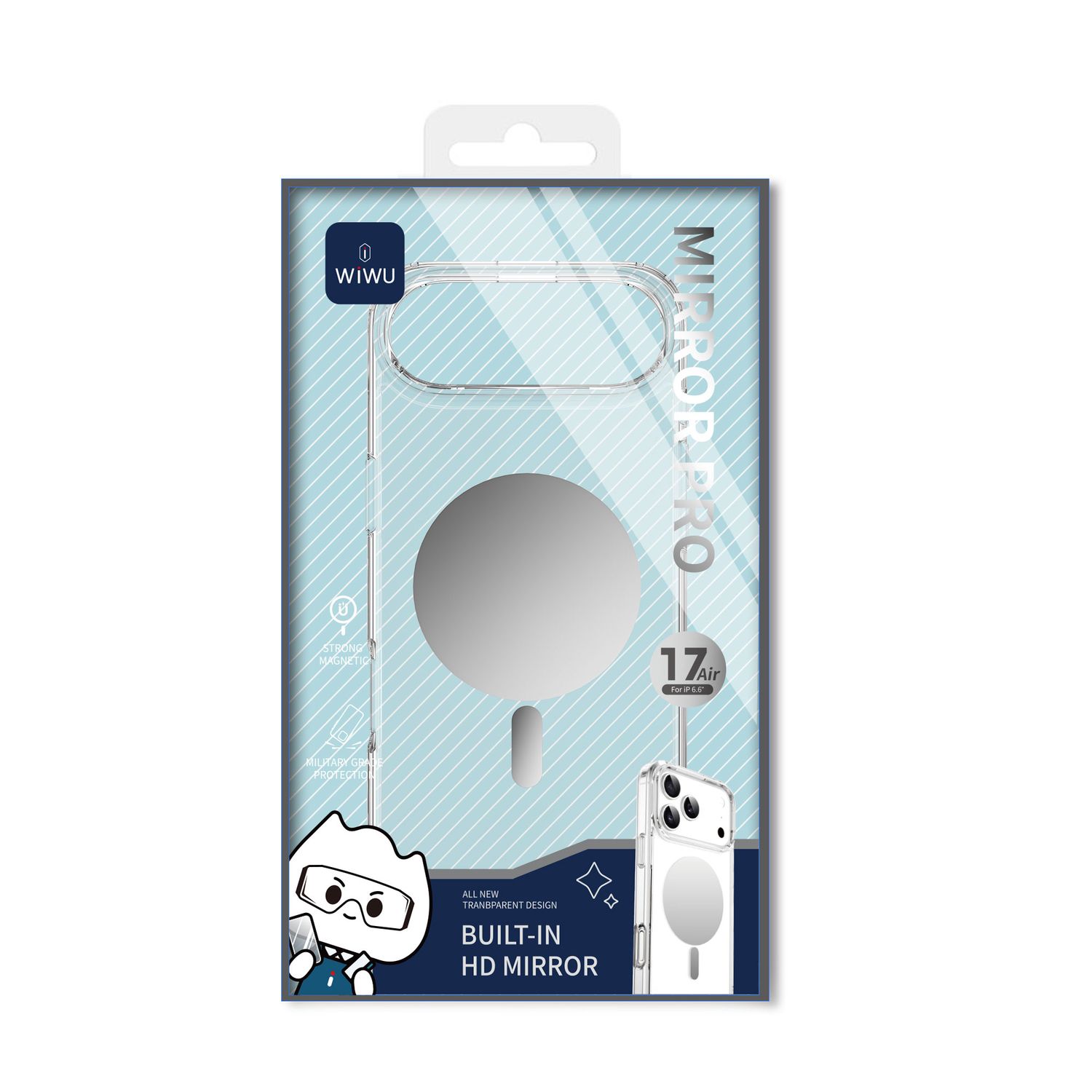 WiWU iPhone Air Mirror Pro Case, Clear