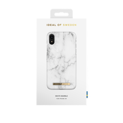 iDeal Of Sweden iPhone XR Fashion Case, White Marble