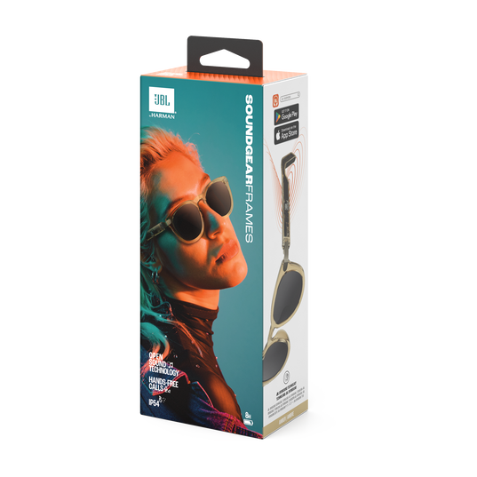 010040-JBL SOUNDGEAR FRAMES ROUND WIRELESS AUDIO GLASSES, AMBER
