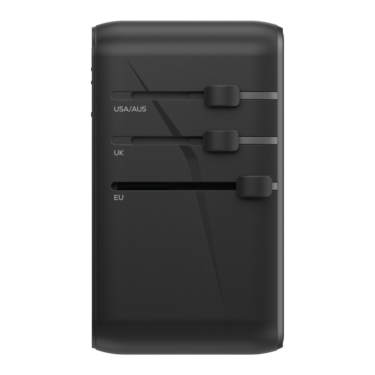 Momax UA10 100W GaN 4-Port + AC Travel Adapter, Black