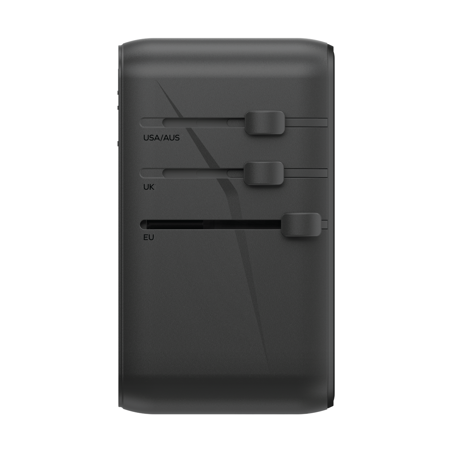 Momax UA16 140W GaN 4-Port + AC Travel Adapter, Black
