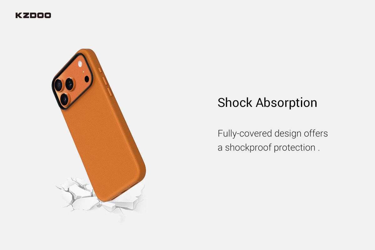 KZDOO iPhone 17 Pro Mag Noble, Orange