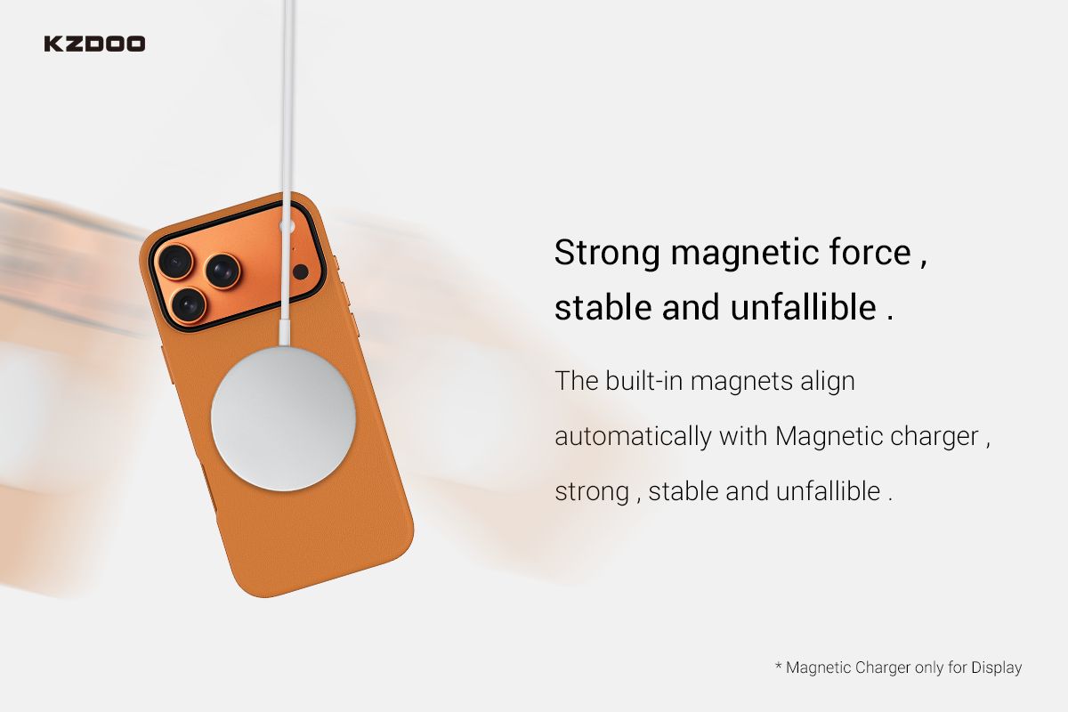 KZDOO iPhone 17 Pro Mag Noble, Orange