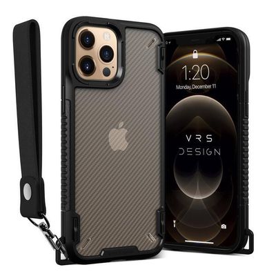 VRS Design iPhone 12 / iPhone 12 Pro Crystal Mixx Pro, Black Carbon