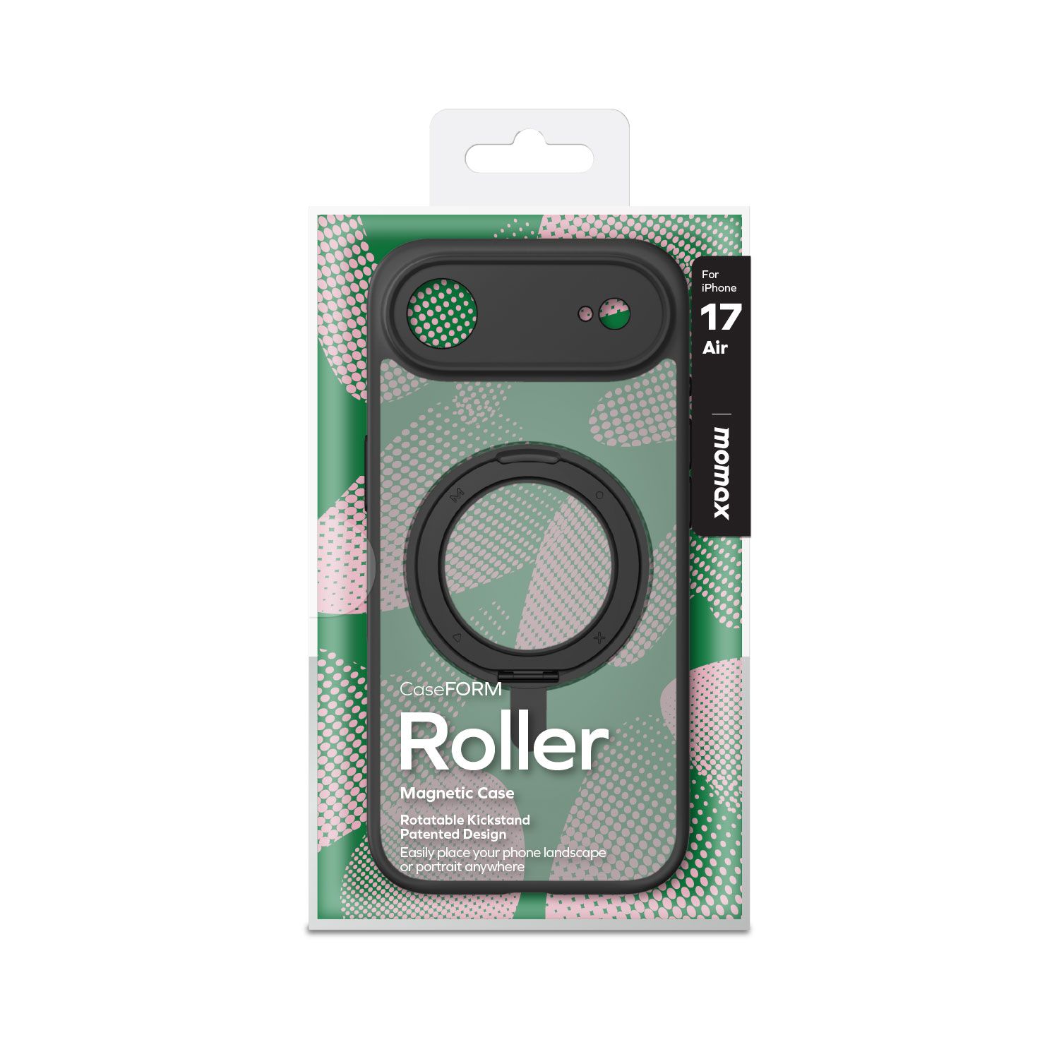 Momax iPhone 17 Air Roller Case, Black (MRAP25LD)