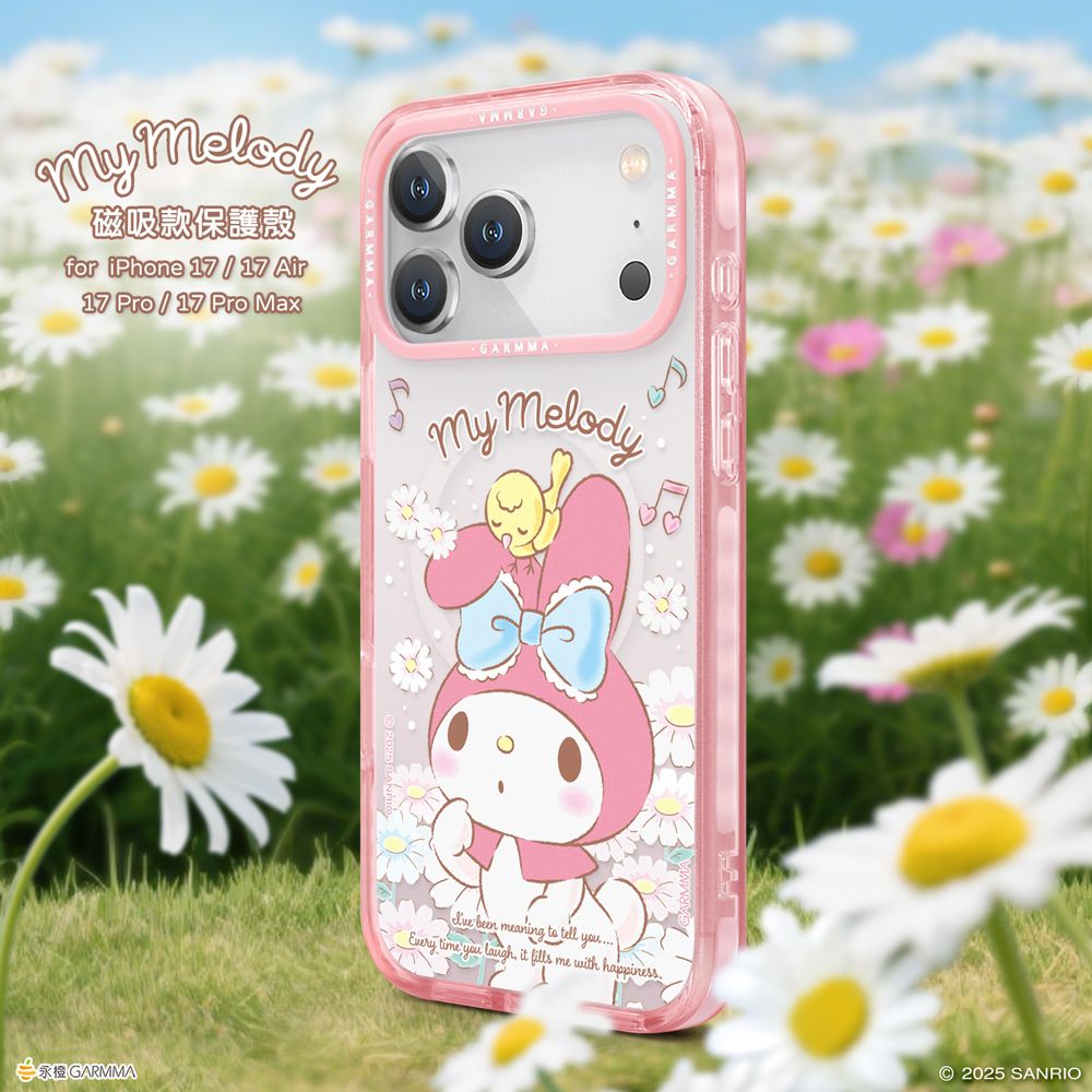 Sanrio Garmma iPhone 17 Pro Max MagSafe Case, My Melody White Flower