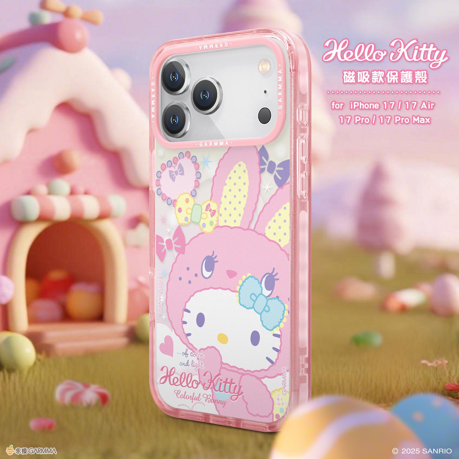 Sanrio Garmma iPhone 17 Pro MagSafe Case, Hello Kitty Lovely Rabbit