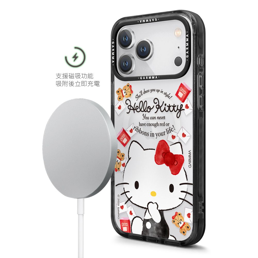 Sanrio Garmma iPhone 17 Pro Max MagSafe Case, Hello Kitty Bear love Letter