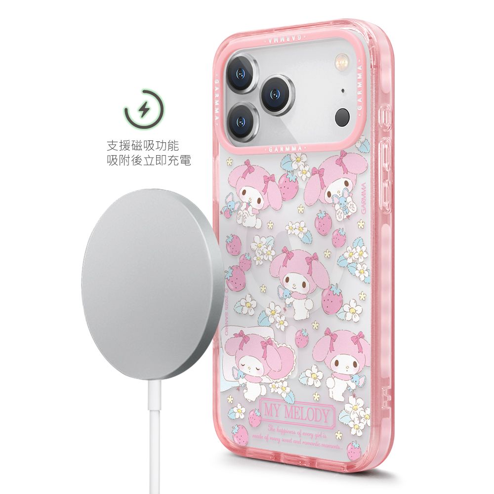 Sanrio Garmma iPhone 17 Pro MagSafe Case, My Melody Strawberry Paradise