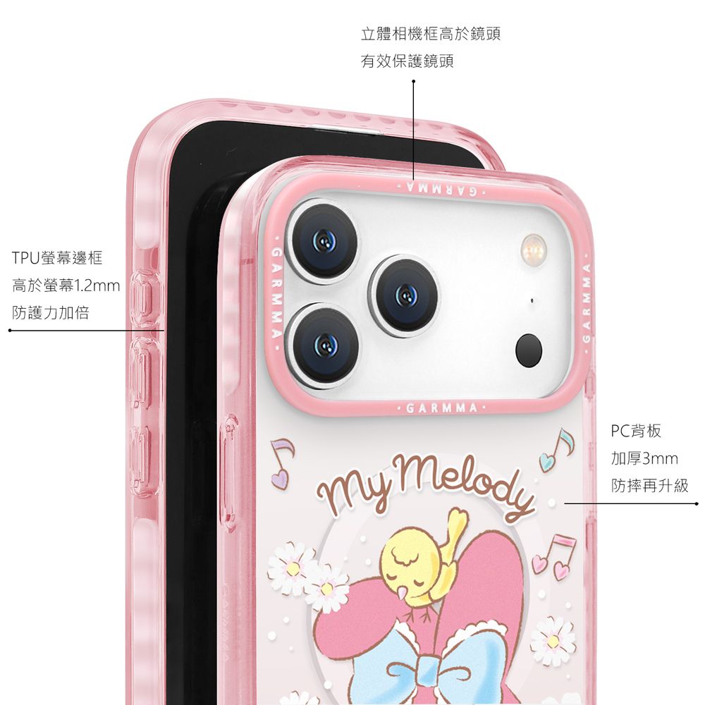 Sanrio Garmma iPhone 17 Pro MagSafe Case, My Melody White Flower