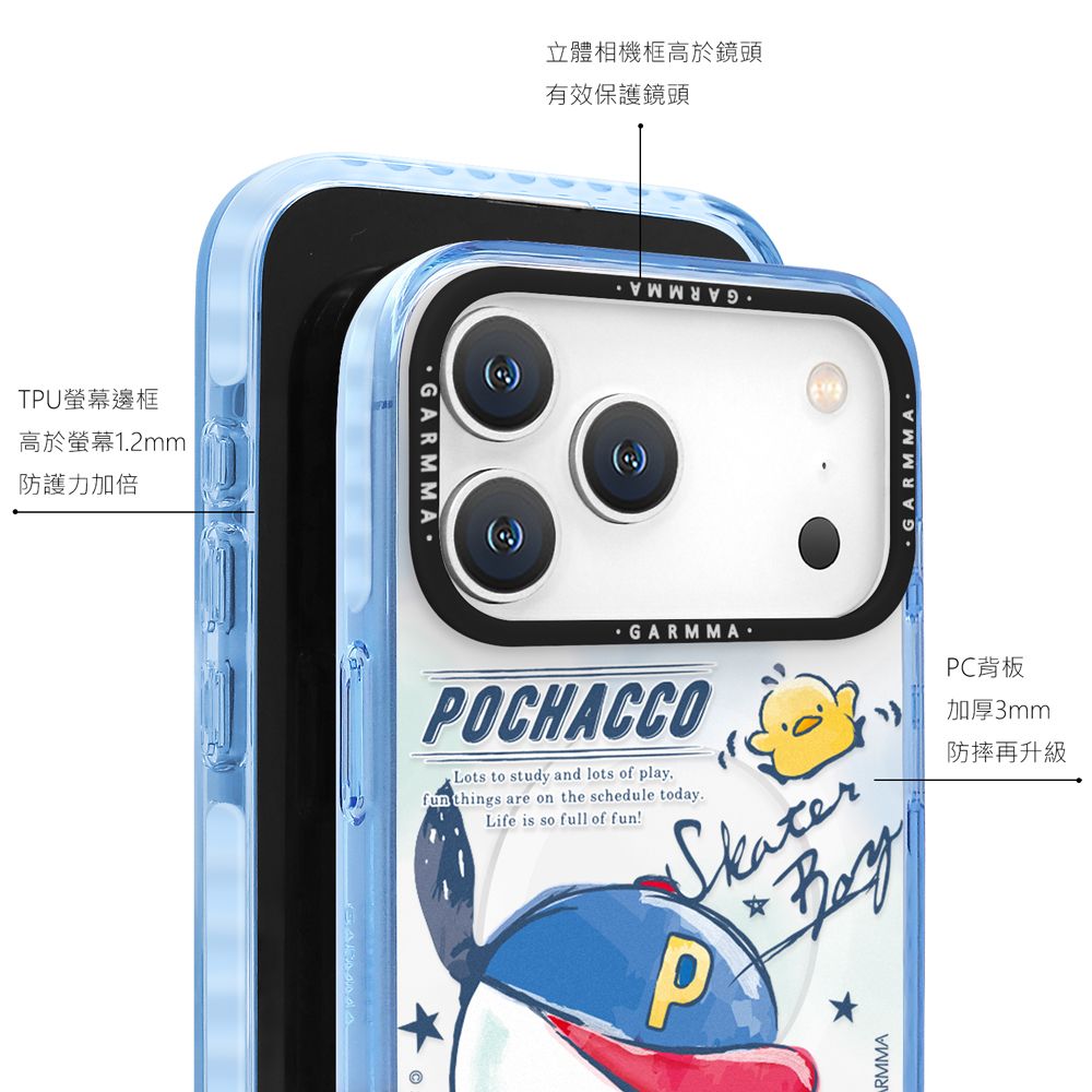 Sanrio Garmma iPhone 17 Pro Max MagSafe Case, Pochacco Tilted Hat