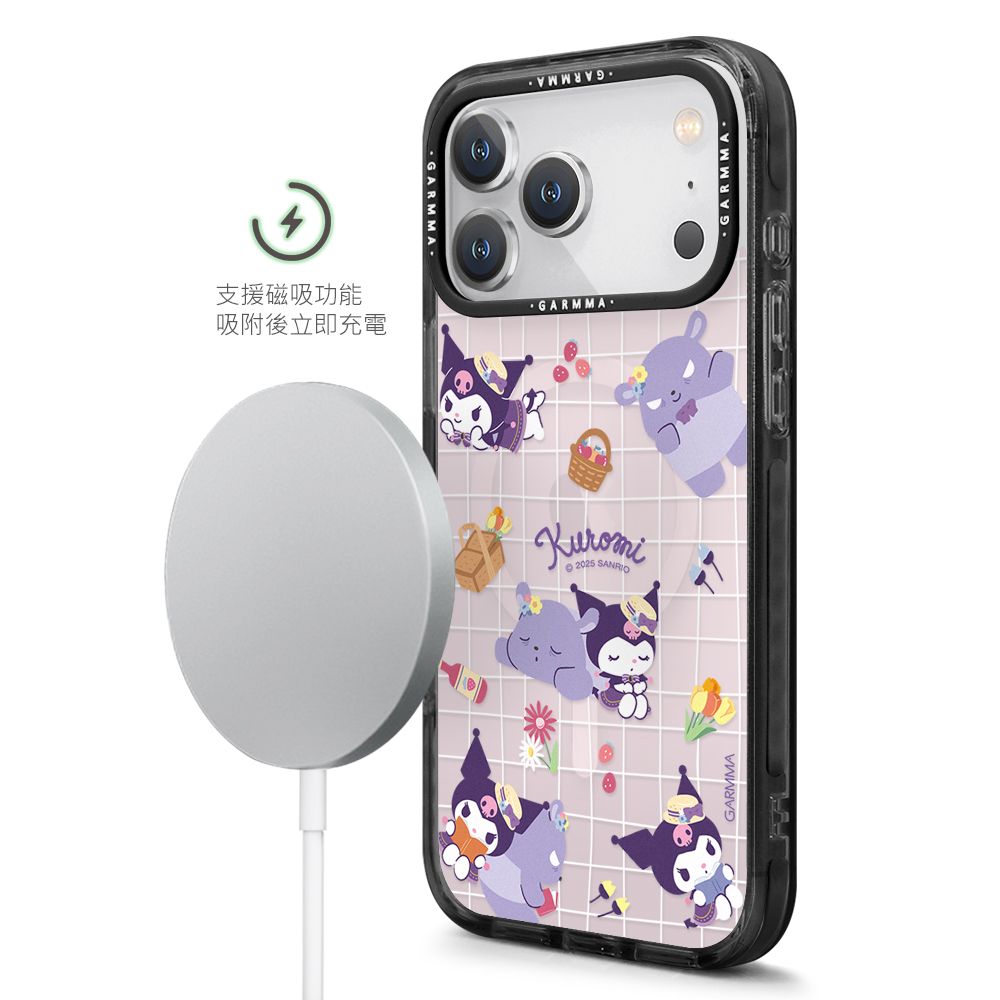 Sanrio Garmma iPhone 17 Pro Max MagSafe Case, Kuromi Picnic Time
