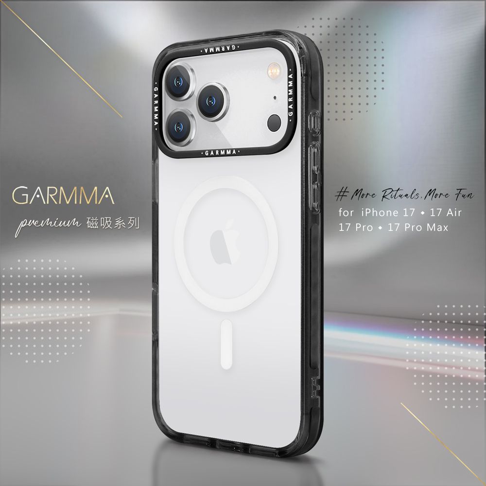 Garmma iPhone 17 Pro MagSafe Case, Black