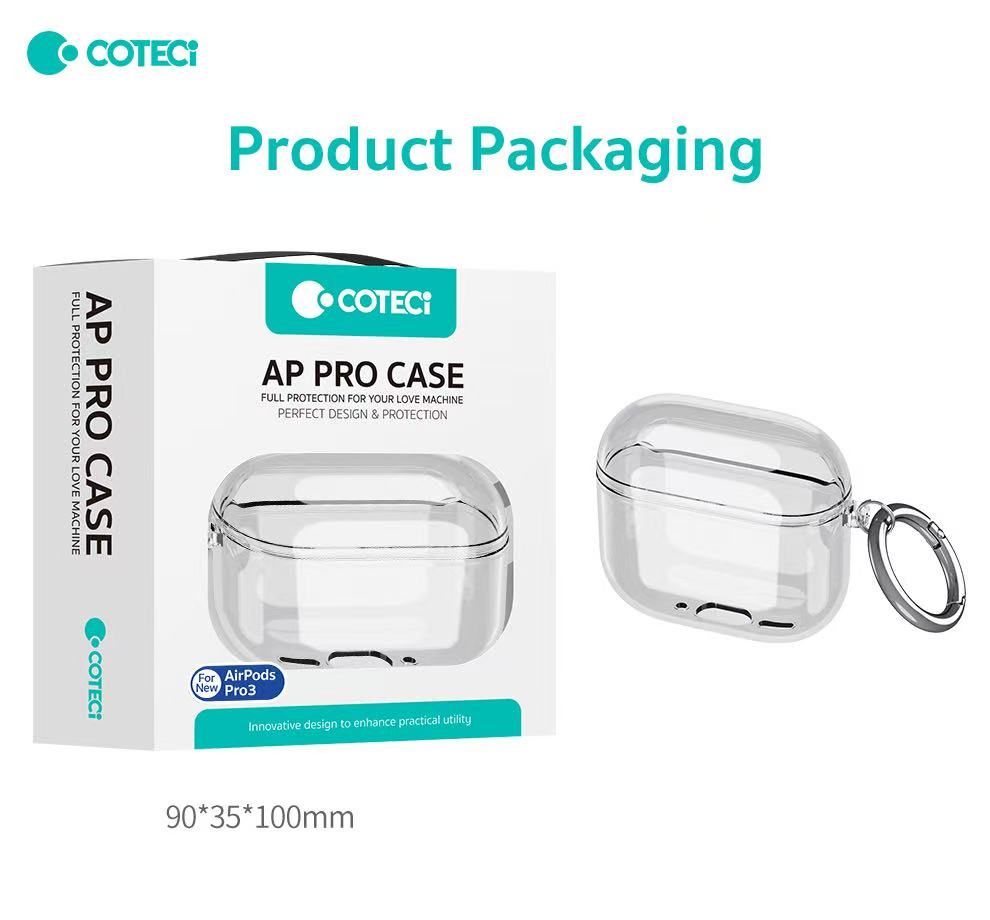 Coteci Airpods Pro 3 Crystal Case, Purple