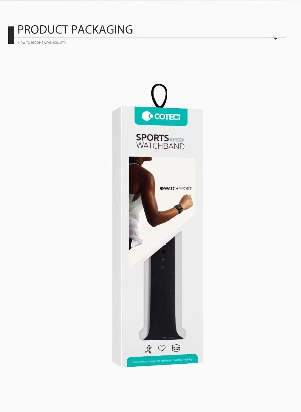 COTECI Apple Watch Sports Band,42/44/45/46/49mm, Sea Green