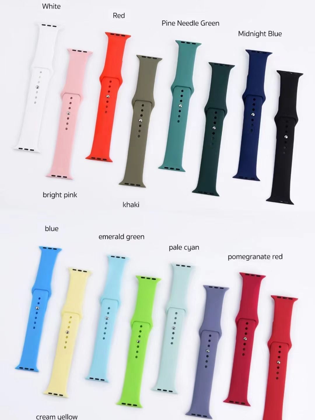 COTECI Apple Watch Sports Band,42/44/45/46/49mm, Starlight