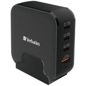 Verbatim 4-Port GaN Universal Travel Charger 150W 3C1A, Black
