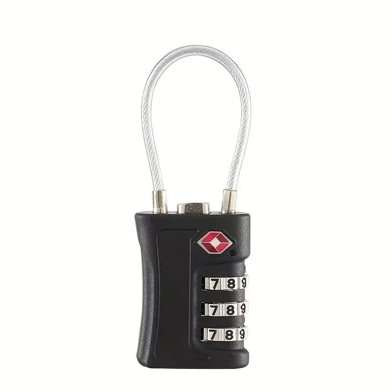 COTECi TSA Wire Combination Lock, Black