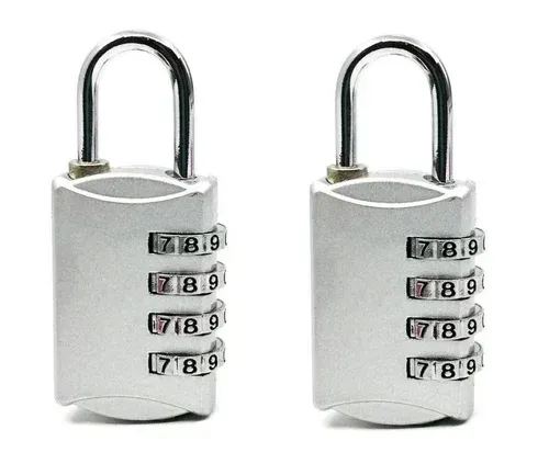 COTECi TSA Zinc Alloy Custome 4-digit Code Loc, Silver