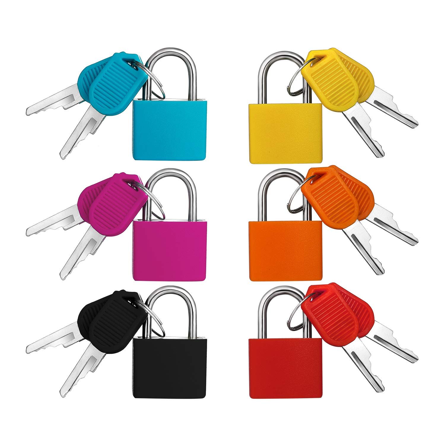250127-Luggage/Bag Mini TSA Lock w/ Key, Ast Color