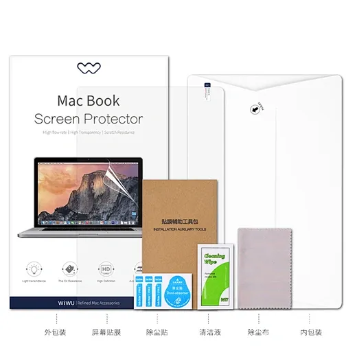 WiWU MacBook 14.2 Screen Protector, Clear